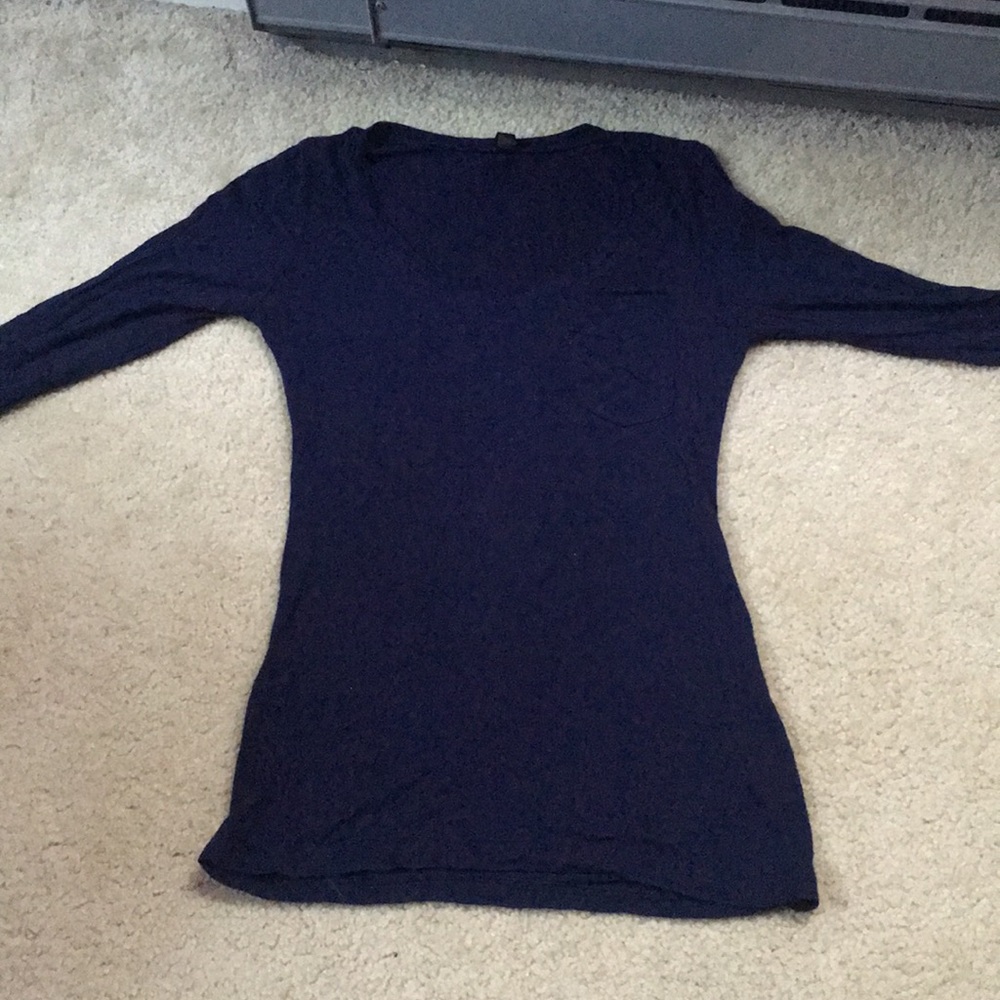 Navy Blue Quarter Sleeve